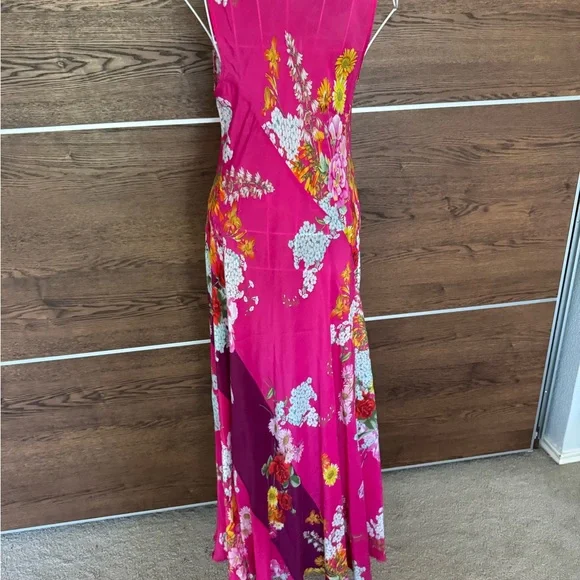 JOHNNY WAS GOLDEN BOUQUET BIAS MAXI DRESS Sz M - Picture 10 of 15
